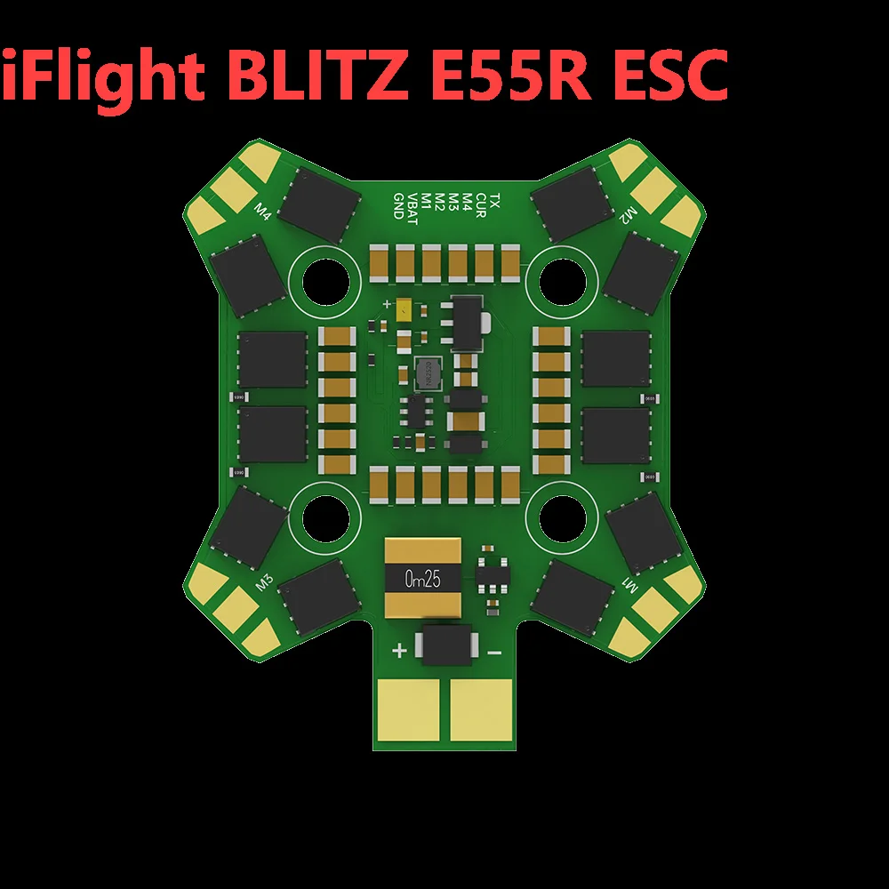 

iFlight BLITZ E55R 4-IN-1 2-6S ESC with 20x20mm Mounting Holes for FPV Parts