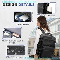Sac à dos à compression sous vide pour hommes, sac à dos pour ordinateur portable 15,6 pouces, sac à dos de voyage sous vide pour randonnée, sac à dos Ryanair 40x20x25, sac de cabine 3