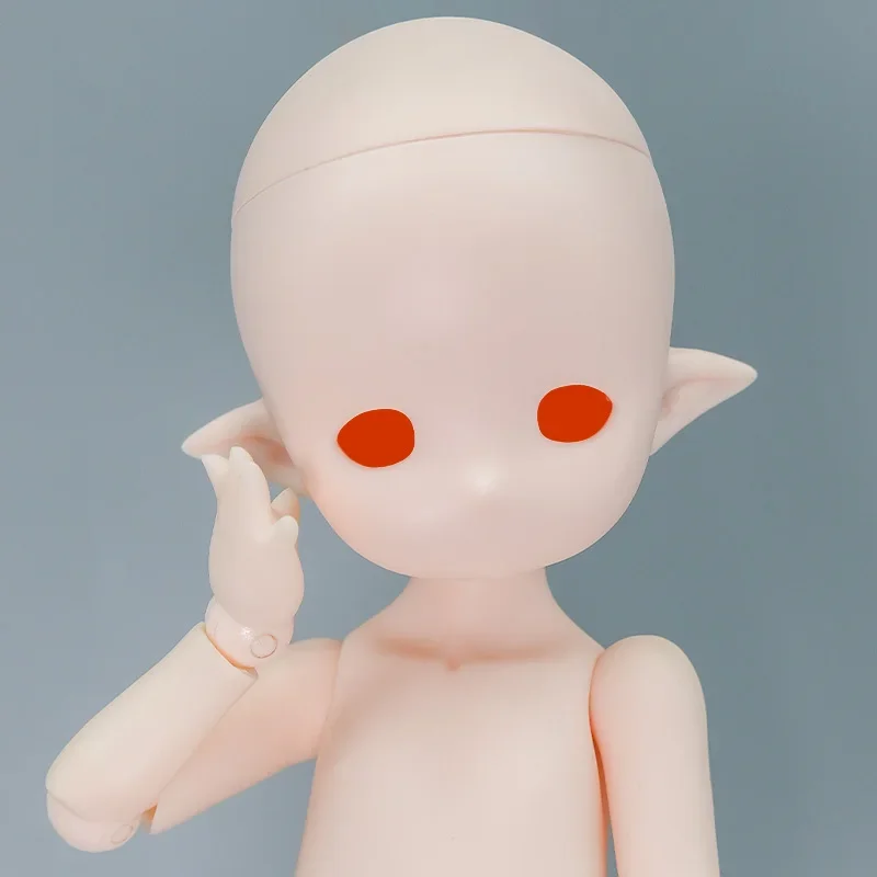 Imomodoll-女の子のための化粧品なしの柔らかいゴム人形,白い肌の人形 