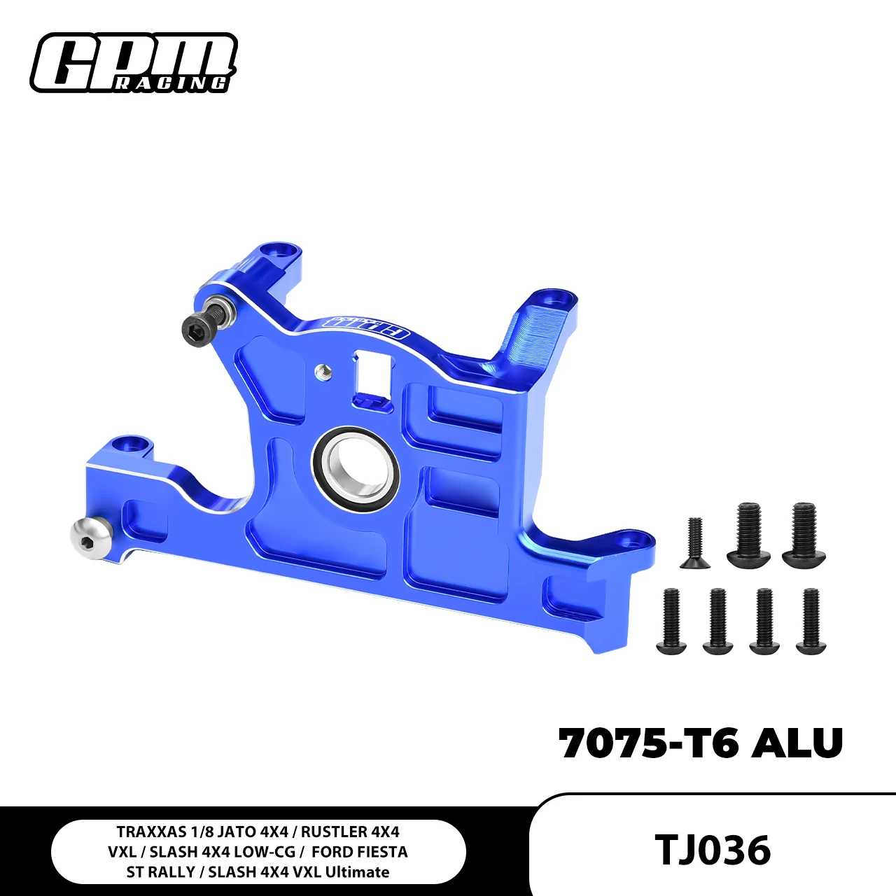 Buggy RC 4WD tout terrain 2.4GHz vu de côté, montrant ses pneus crantés et sa suspension renforcée