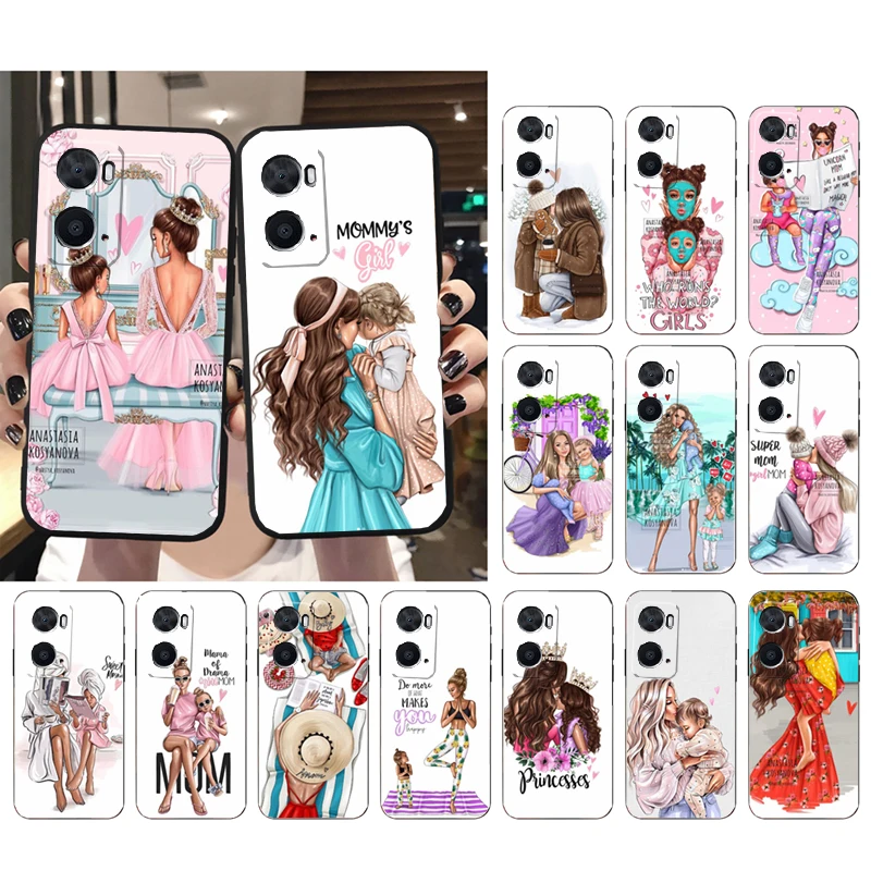 

Phone Case for OPPO A96 A91 A54 A74 A94 A53S A15 A16 A17 Reno 2 2Z Reno 6 7 8 Super Mom Baby Girl Case