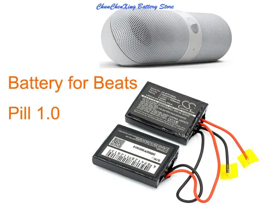 /Chunchenxing Batteria 1850Mah Per Beats Pill 1.0