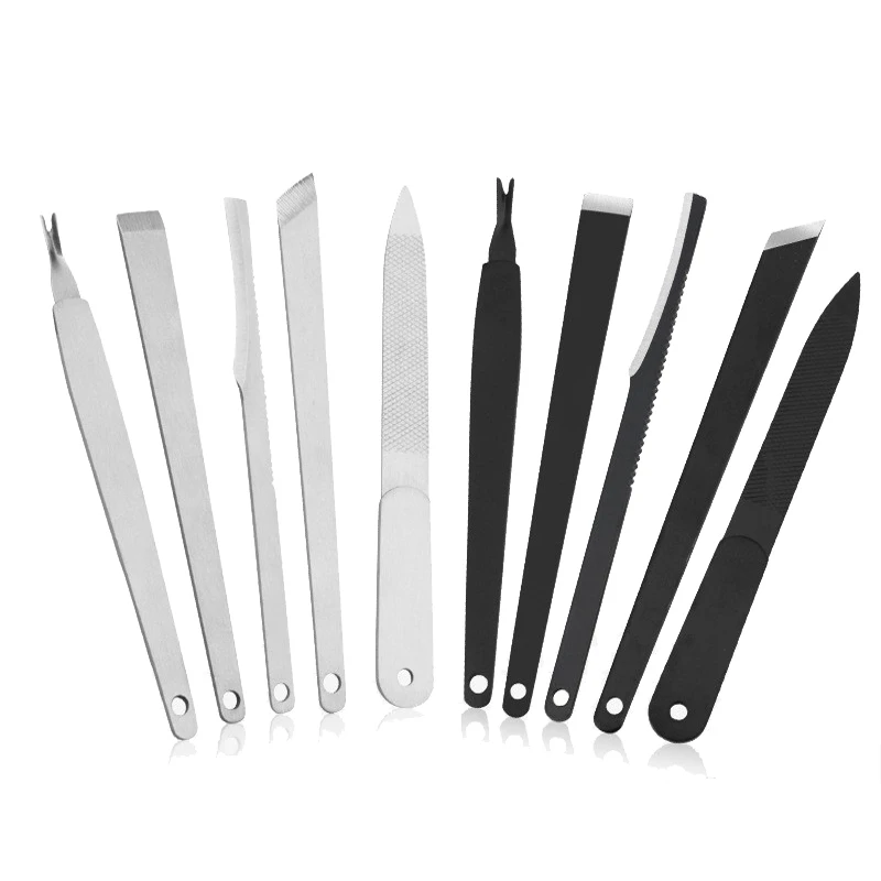 

3/5PC Manicure Tools Toenail Scraper Feet Nail Ingrown Cuticle Pusher Knife Set Dead Skin Remover Files Foot Care Pedicure
