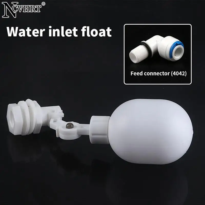 inletFloatValveWhitePlasticAdjustableAutoFillFloatBallValve