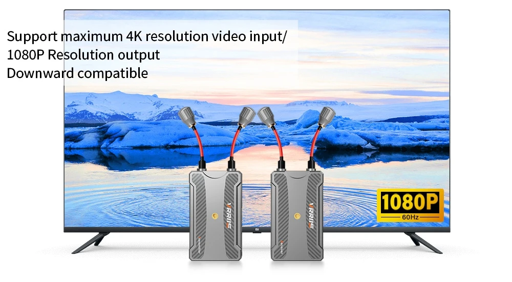 300M Wireless HDMI Transmitter and Receiver 5.8Ghz , HDMI Extender Kit Support N