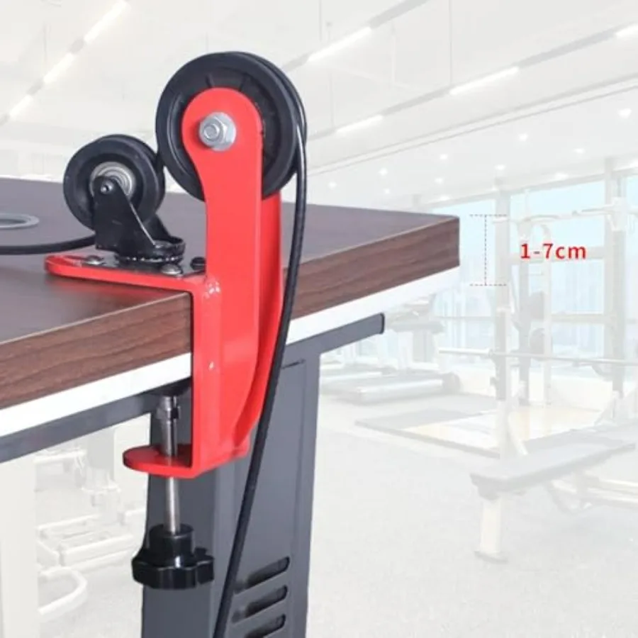 Arm Wrestling Training Pulley System Professional, Forearm Workout Table Equipment, Wrist Exerciser Cable Machine with Rope Hand