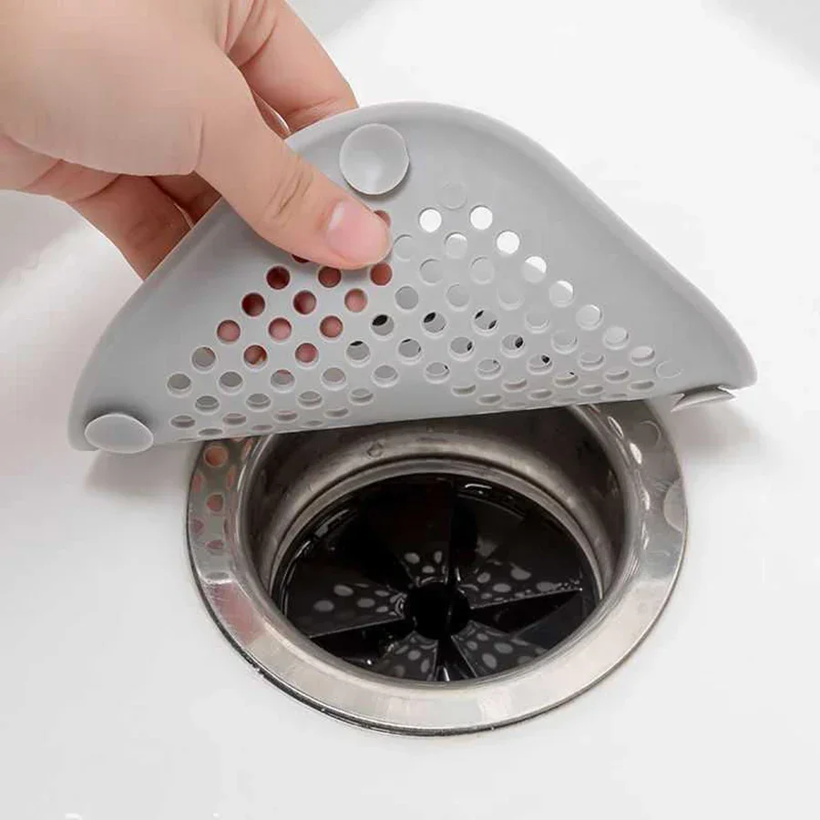 Square Silicone Floor Drain Sticker Bathroom Sewer Hair Filter Drain Cover Home Bathroom Floor Drain Mat Hair Stoppers 2