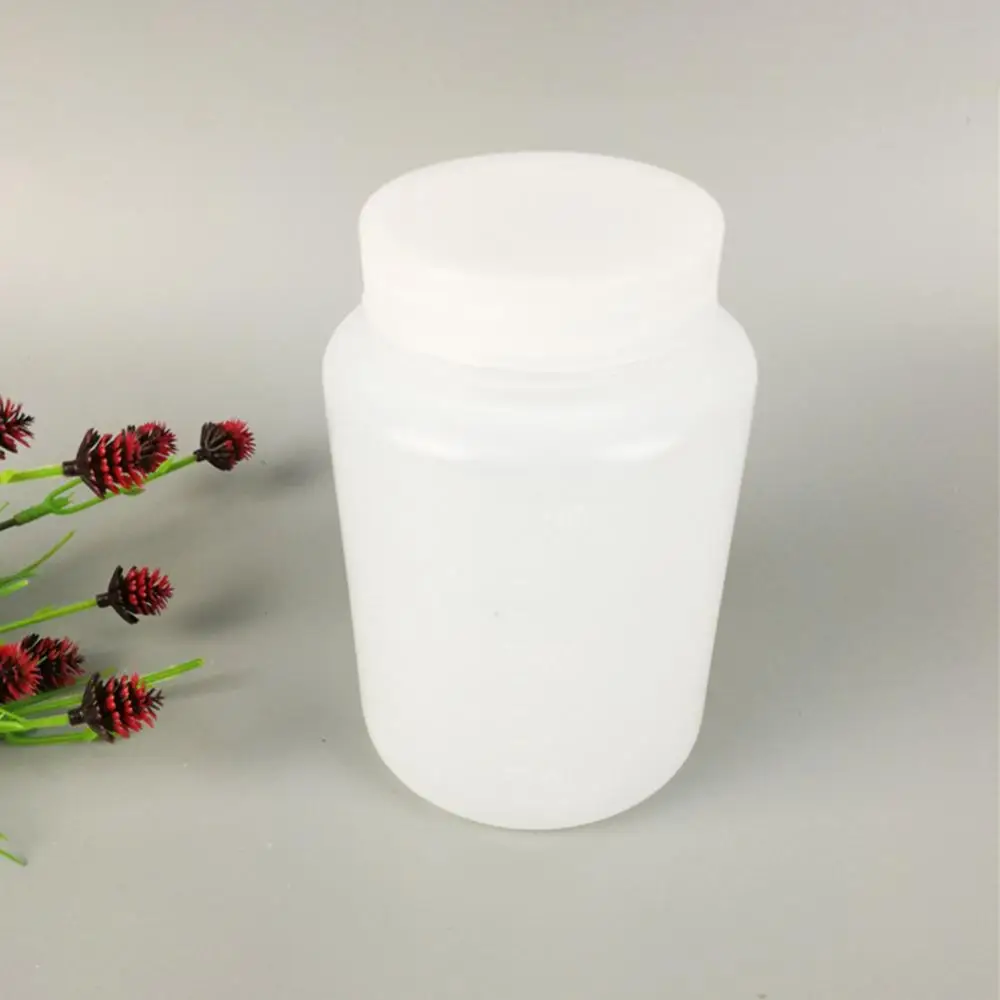 Plastic Storage Bottle 500ml Plastic Laboratory Bottle Chemical Lid Transparent Empty Storage Container