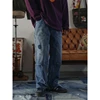 Second Order Double Knee Carpenter Jean Washed Selvage Denim Work Pants For Men 2