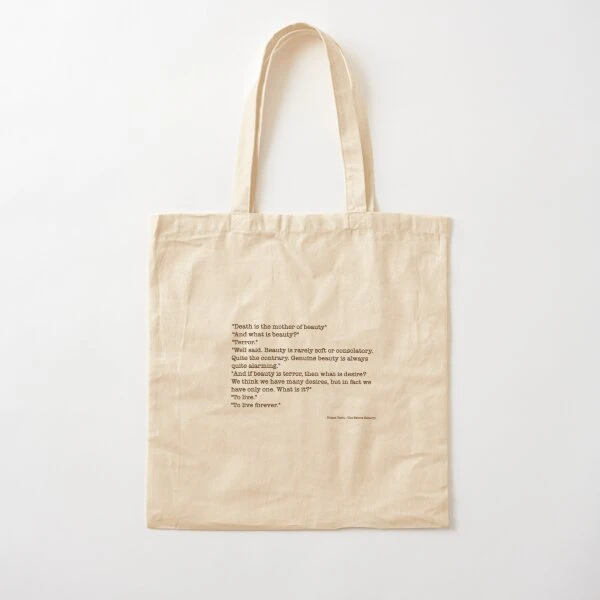 The Secret History Cotton Canvas Bag Travel Foldable Printed