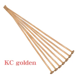 Gold Plated Metal Headpins - Pack of 100 for Jewelry Making and DIY Crafts (B KC gold)
