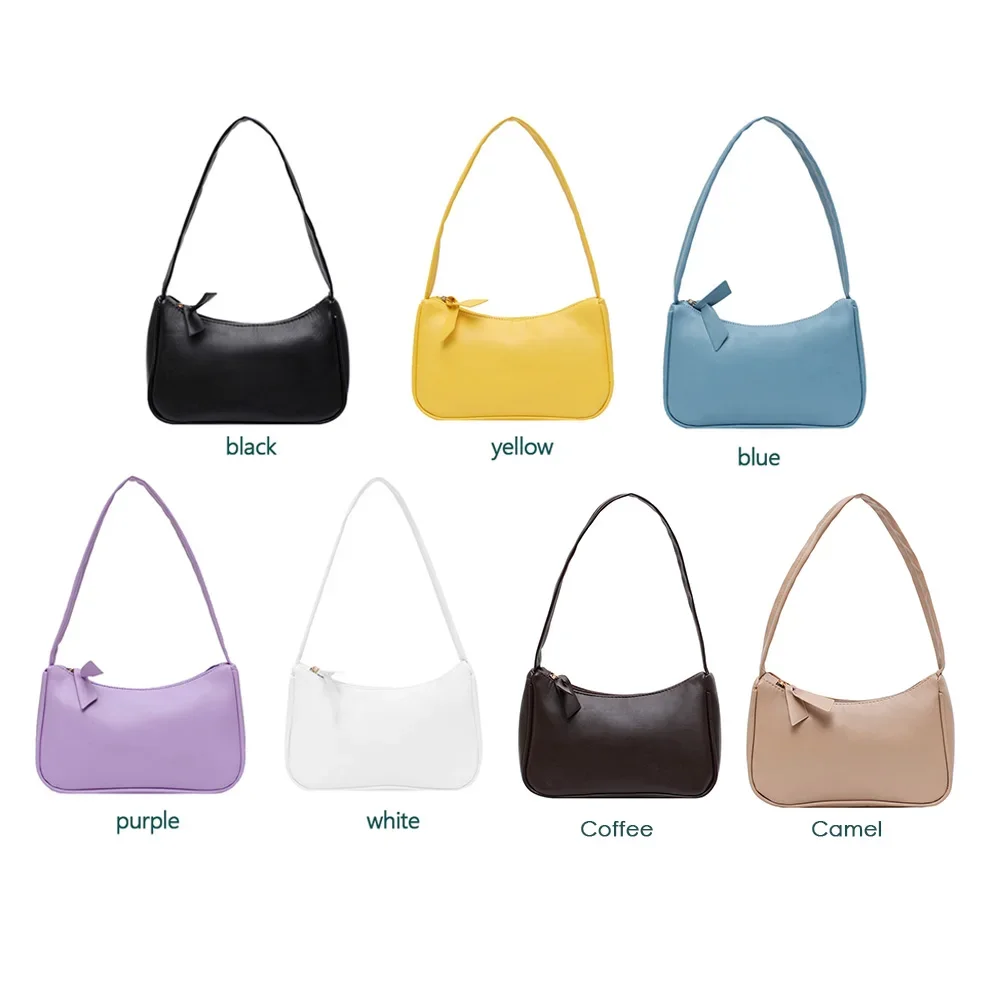 Retro PU Leather Shoulder Bag - Casual Small Top-Handle Handbag for Women