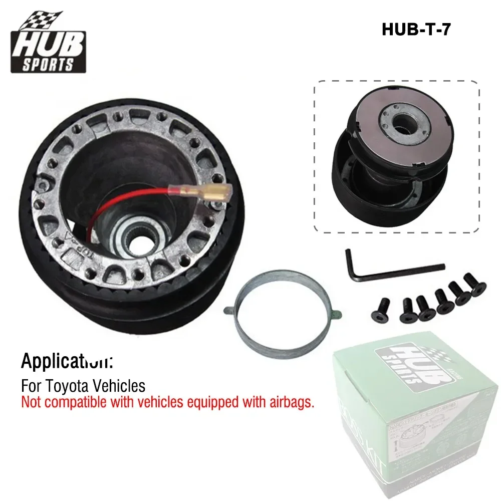 6 Hole Steering Wheel Quick Release Hub Boss Adapter Kit Mitsubishi Honda Toyota ISUZU Subaru Proton Acura Dodge etc.