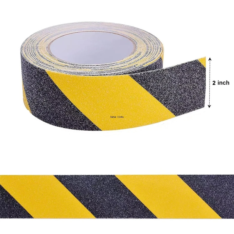 Cinta Antideslizante Para Suelos - Impermeable, Adhesiva, Rollo 2.5x50 Cm, Para Baños, Duchas O Escaleras