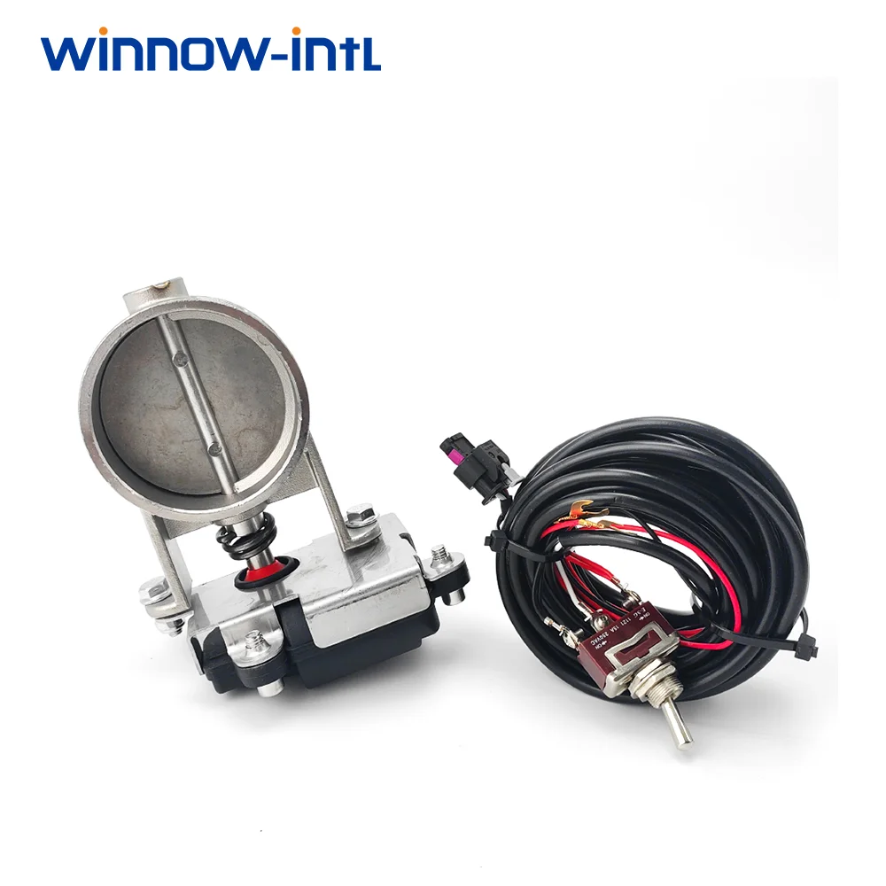 2.0 "/ 2.5" / 2.5 "/ 2.75" / 3 " Electric exhaust valve controller kits Stainless Steel Exhaust Control Valve Cutout Sets Vacuum