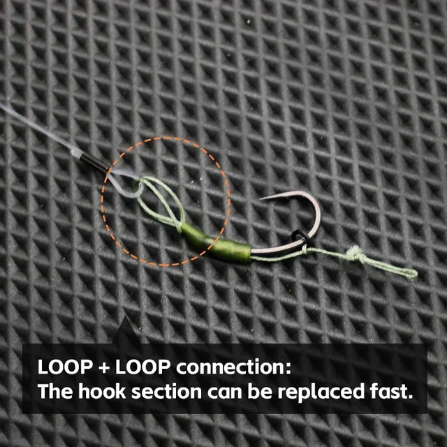 Carp Fishing Accessories Ready Made Combi Rigs Slid D Hair Rig Ready Made Tied Rigging With Fishing Line Boilie Hook 3