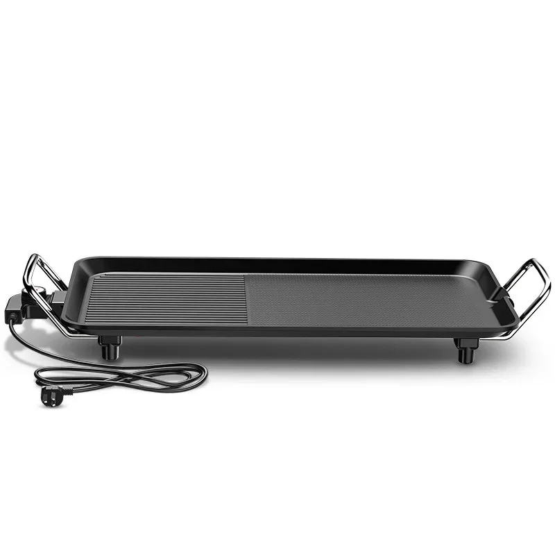 1500W Household Electric Grill Smokeless Barbecue Skewers Electromechanical Grill Pan Non-Stick Iron Fish Oven