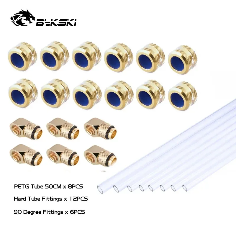 その他 BYKSKI OD16mm Hard Tube Fitting Silver 10PCS/lot Bykski Anti-off Hard Tube Fitting G1/4 Hand Compression