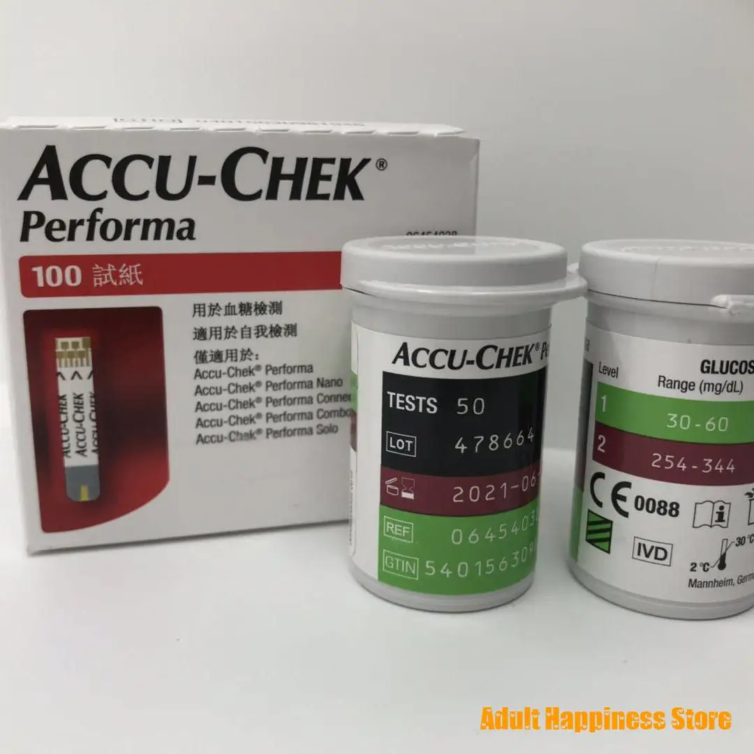 Rocheoper Ltd Tune-free Code Accu Chek Performa Test Strips(without Chip) 50/100 Pcs Exp:.12