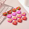 10Pcs/Lot Cute Colorful Heart-Shaped Erasers Creative Student Gifts Kawaii Cartoon Love Pencil Rubber Kids School Stationery 2