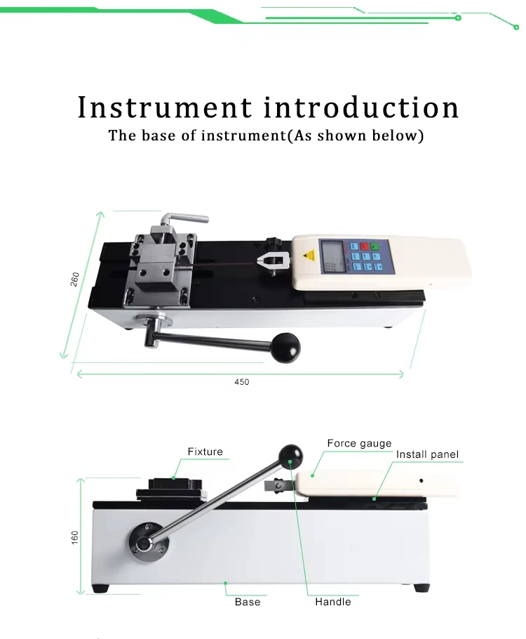 500N Digital Pull Force Tester High Precision Force Gauge Push Pull Gauge Tester