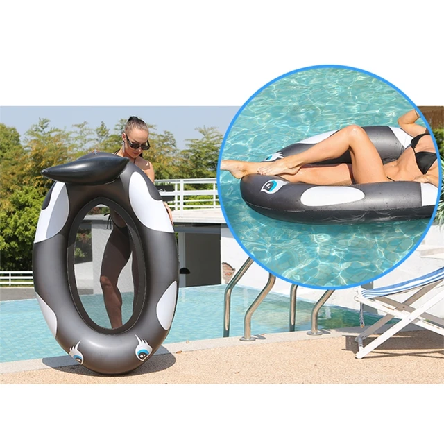 Float Mat Summer Swimming Pool Play Whale Set for Kids/Friend/Family Play with Kids Sunbath/Relaxing Float Hammock 3