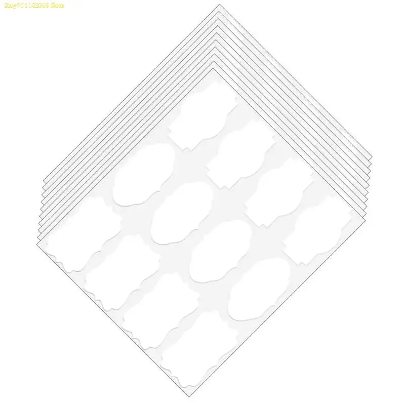 J1HA Fancy Kraft Sticker Canning Sticker for Gift Note and Jars 120PCS
