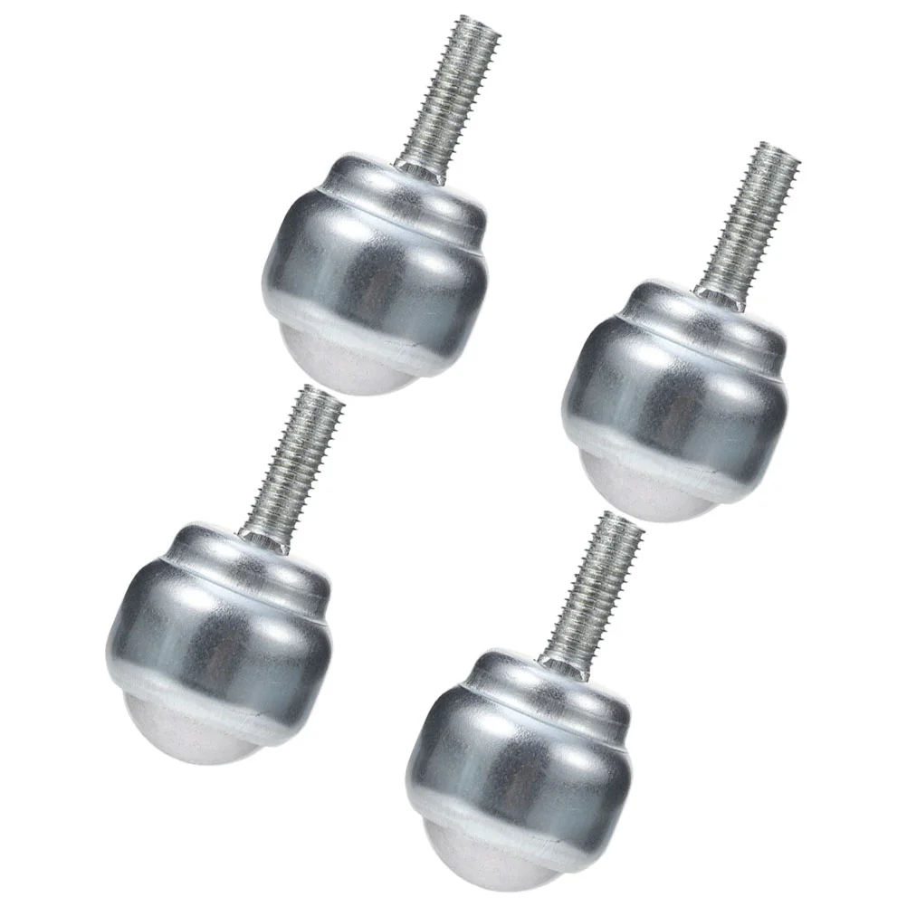 

4 Pcs Workbench Universal Ball Replacement Caster Wheels Metal Casters Threaded Rollers