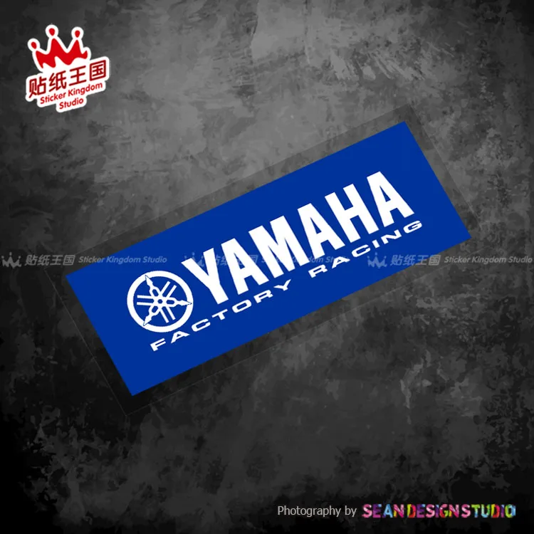 Per Yamaha Team Factory Racing Motogp Moto Motor Bike Decalcomanie Adesivi Impermeabili 09