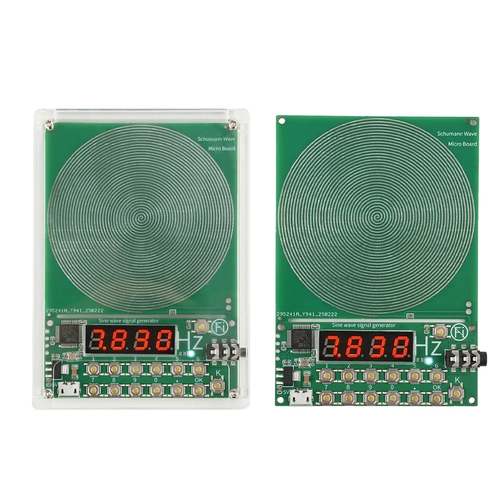 Adjustable Frequency Schumann Wave Sine Signal Generator with Micro USB Interface