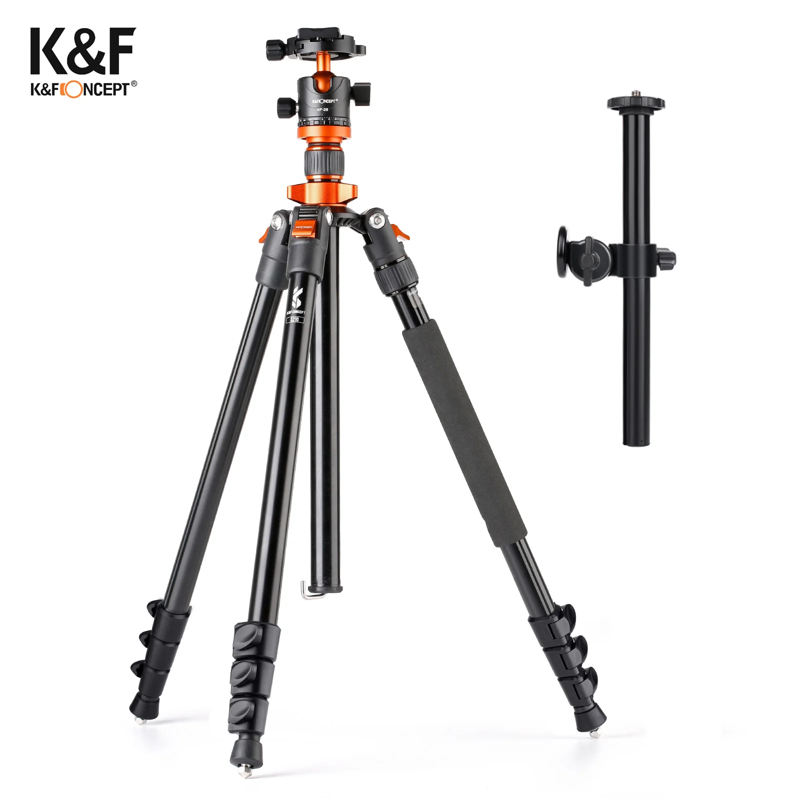 KFCONCEPTS210PhotographyTripod2MProfessionalAluminumAlloyTripodStandwith360