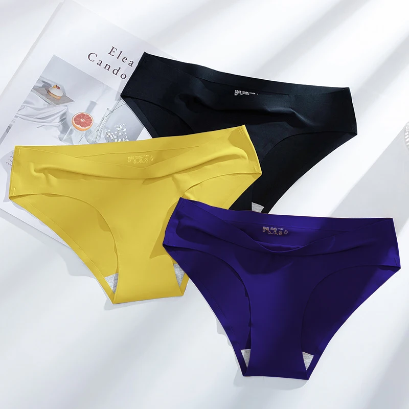 Solid Colours Breathable Seamless Underwear