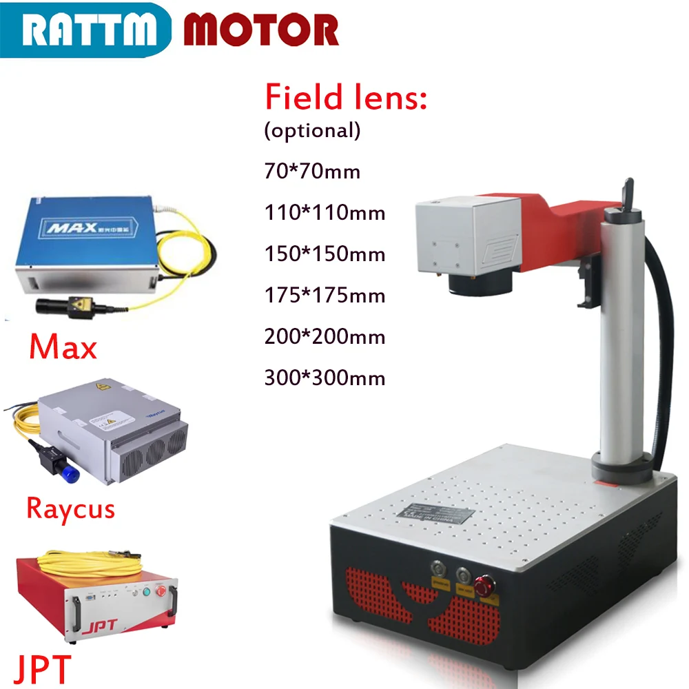 

Desktop Raycus JPT M7 MOPA Fiber Laser Marking Engraving Machine 20W 30W 50W 60W Color For Metal Jewelry Steel Silver Gold