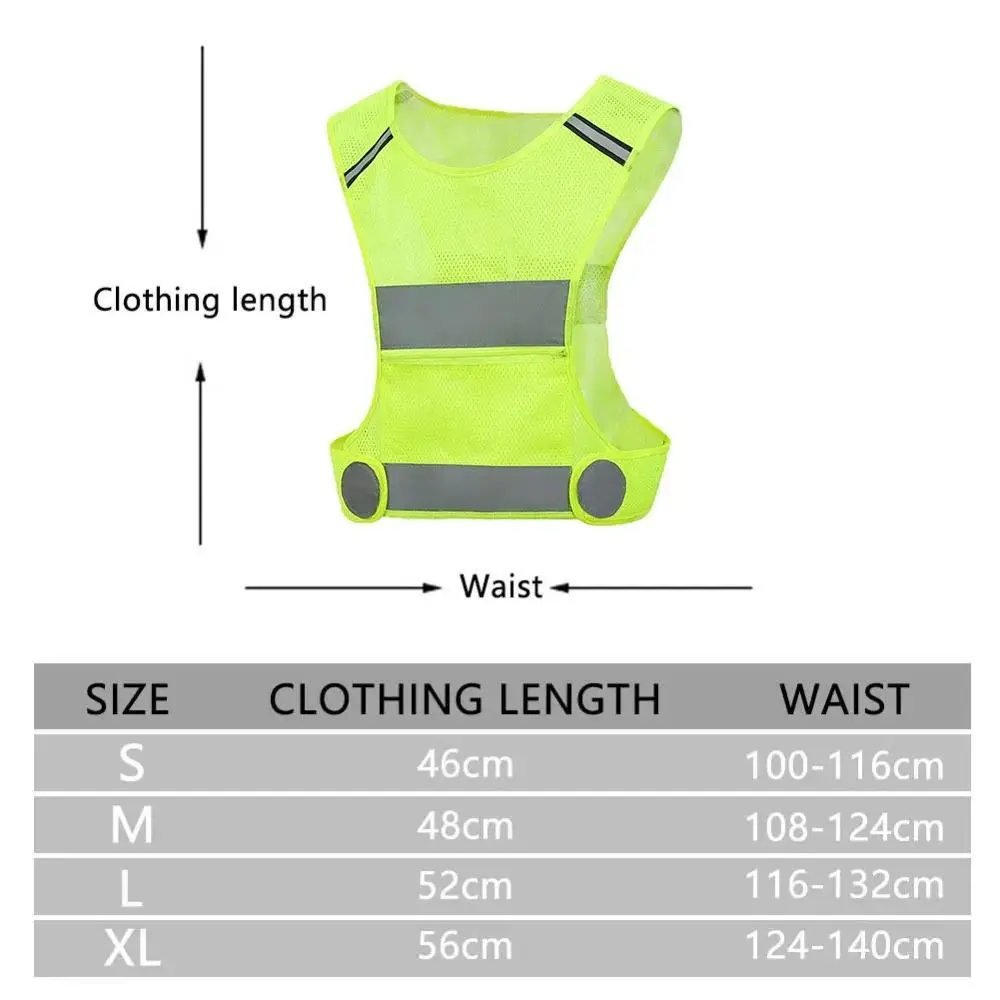 자켓 반사 조끼 높은 가시성 보안 안전 조끼 작업복 여성 남성 걷기를위한 통기성 교통 조끼