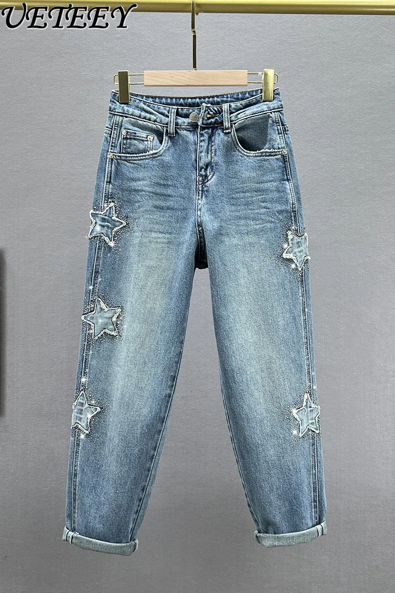 Женские-джинсы-шаровары-в-европейском-стиле-весенние-свободные-брюки-с-высокой-талией-стройнящие-Папины-мешковатые-брюки-2024