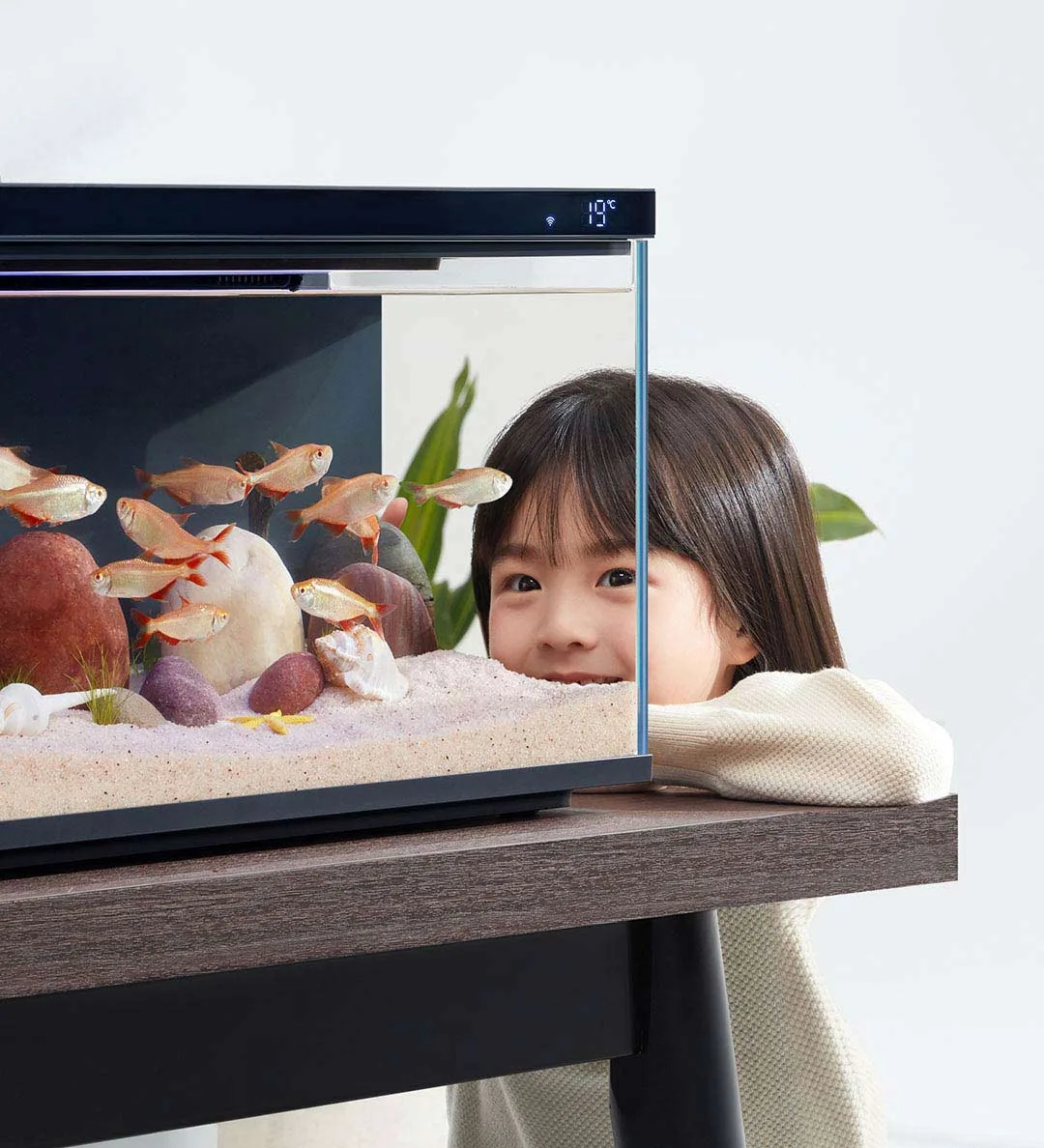 Xiaomi Mijia Smart Fish Tank Funziona con Mijia APP Alimentazione remota mobile controllata Sistema di illuminazione intelligente Acquario leggero 20L-CN - immagine 6
