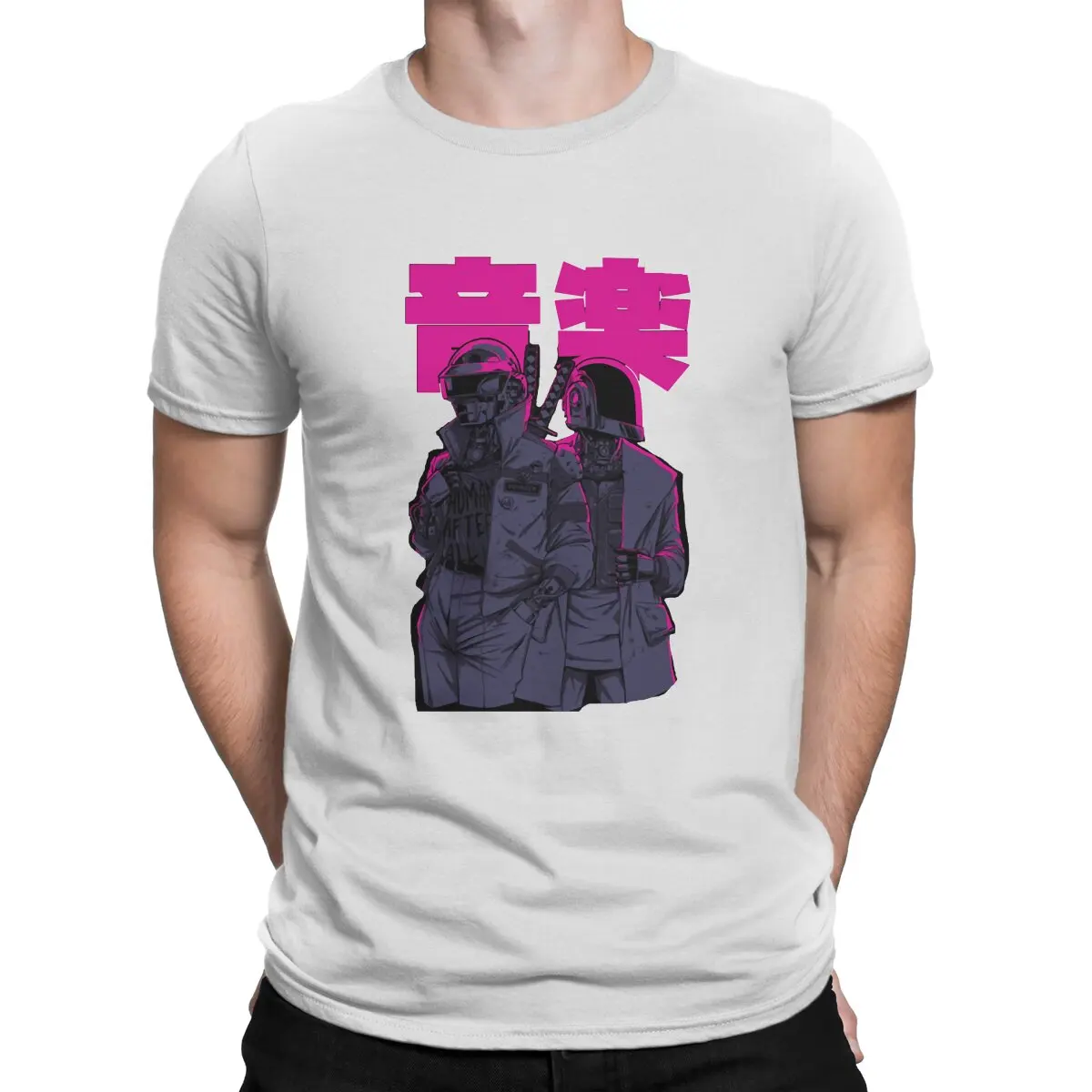 thumbnail image 1 of Camisetas de Cyber Rock para hombre, de algodón, informales, de manga corta y cuello redondo, talla 6XL, 1 of 7