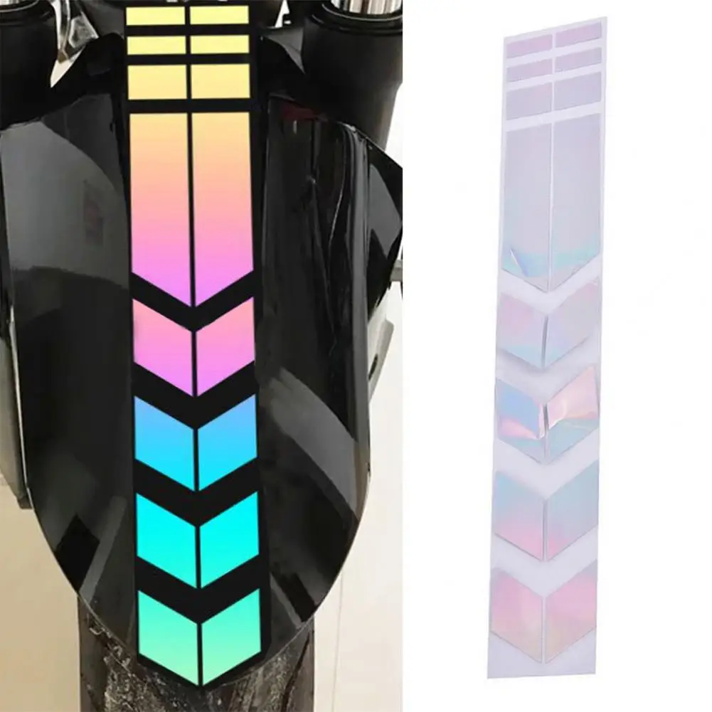 Motorcycle Frame Sticker Self-Adhesive Strong Stickiness Waterproof Motorcycle Bicycle Safety Reflective Decal Tape customized metal label high temperature resistant self adhesive label electroplated nickel hollow metal label waterproof metal l
