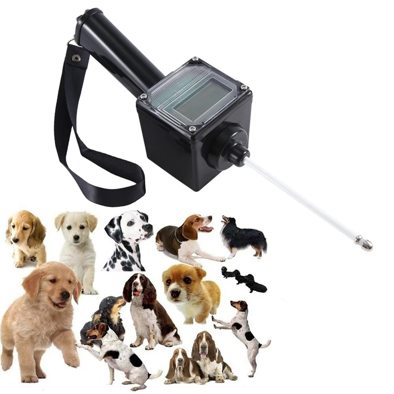 1 Piece Dog Ovulation Detector Tester Pregnancy Planning Breeder Mating W/Casetop With 9V Battery Black ABS 5