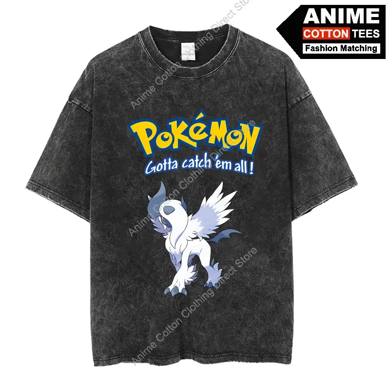 

Absol T Shirt Cartoon Anime Elf Baby Cute Print Clothes Tops Y2k Harajuku Casual Unisex Oversized T-shirt Cotton Tees
