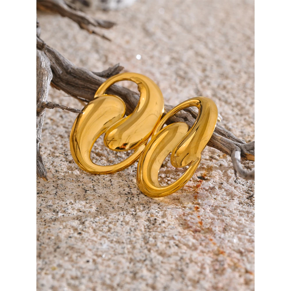 Yhpup Earrings Geometric Stud