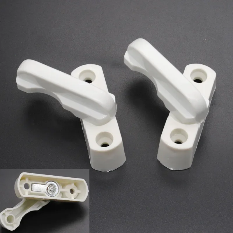 T Shape door Swing lock UPVC Replacement Security window Sash Jammer Safety hasps Lever Handle Sweep Latch Child Protector 1Pcs door lock,window lock