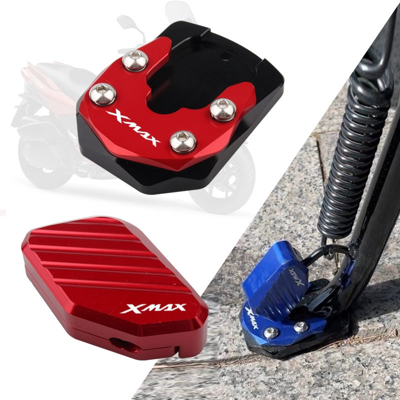 For YAMAHA XMAX300 XMAX300 X-MAX 300 X-MAX300 125 250 400 Motorcycle CNC Kickstand Foot Side Stand Extension Pad Support Plate