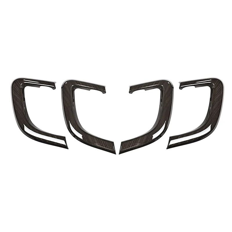 

Car ABS Black Wood Grain Door Handle Decoration Cover Trim For Land Rover Discovery Sport 2015-2019