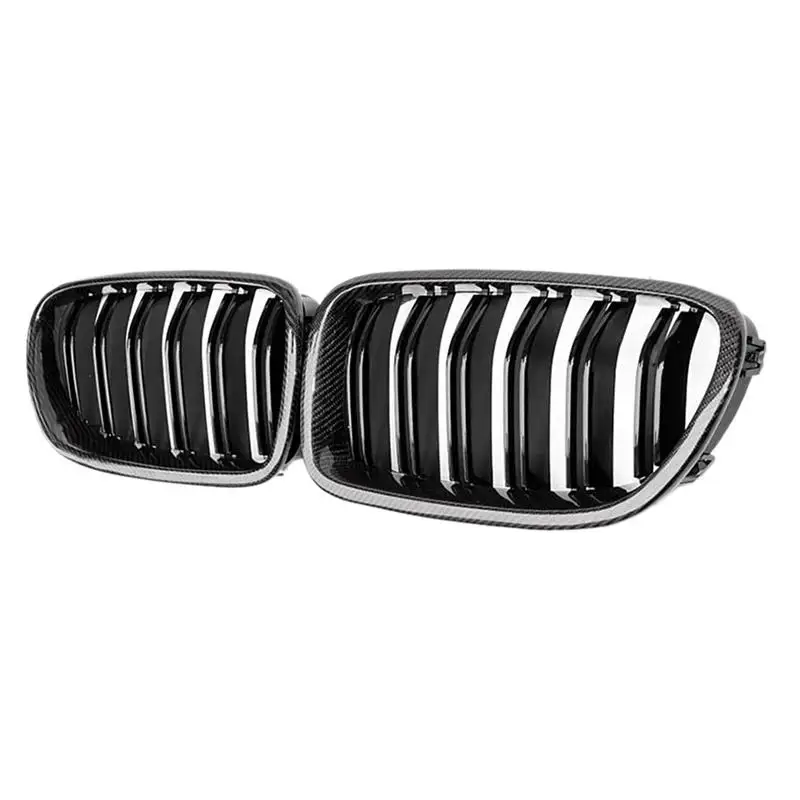 

Carbon Fiber F10 double slat line Car Front Mesh Grillr For 5series M5 kindly grill 2010-2017