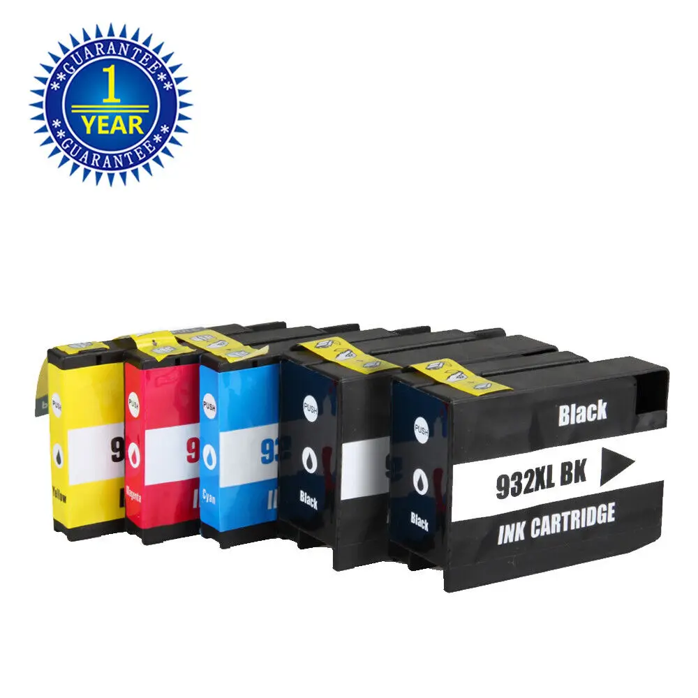 5 Premium 932 Xl 933 Xl Combo Cartuccia D'Inchiostro Per Hp Officejet 7612 6700 7110 6600