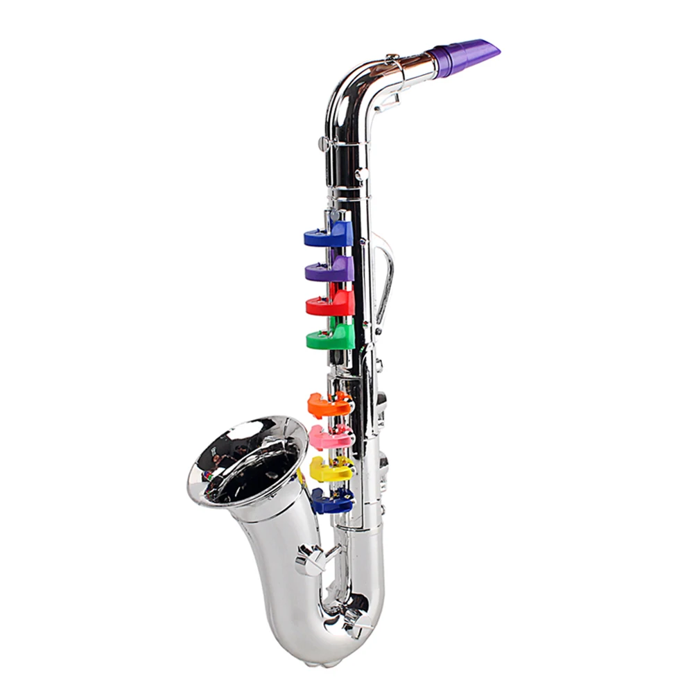Sd73da514cc19427fa639b3ca1cc0afe4w Toy Saxophone Kids Saxophone Toy Plastic Trumpet Toys Children Musical Instruments Party Props Kids Learning Accessories Gold