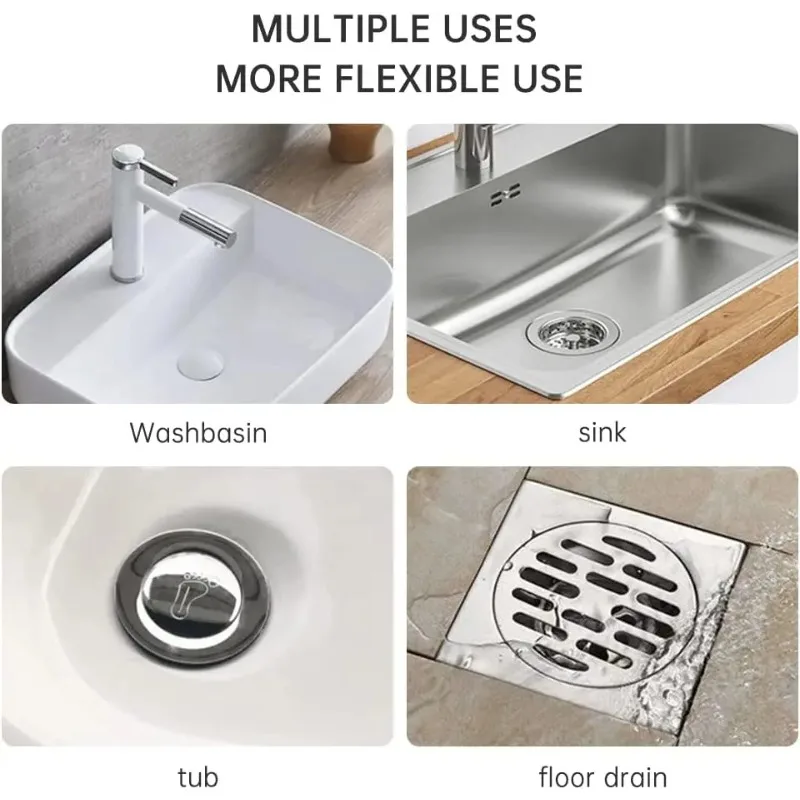 Silicone Drain Strainer Household Shower Floor Filter Sink Strainers Hair Catcher For Kitchen Bathroom Accessories 1Pcs