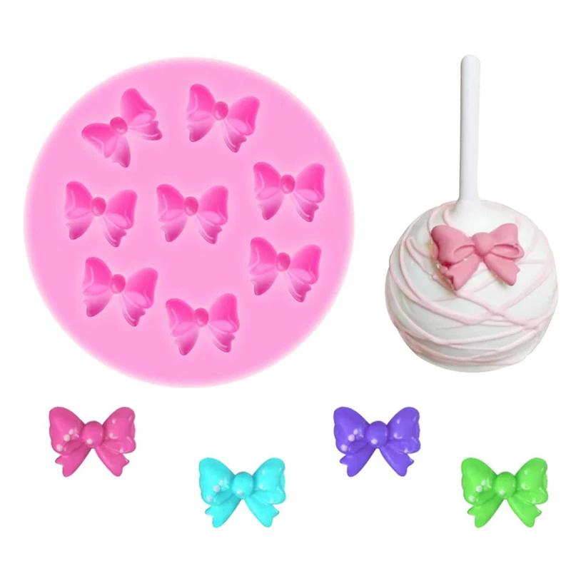 Mini Archi Stampi Per Fondente In Silicone Bowknot Candy Torta Al Cioccolato Accessori Pop Cakepop Cupcake Topper Strumenti Di Decorazione Cucina