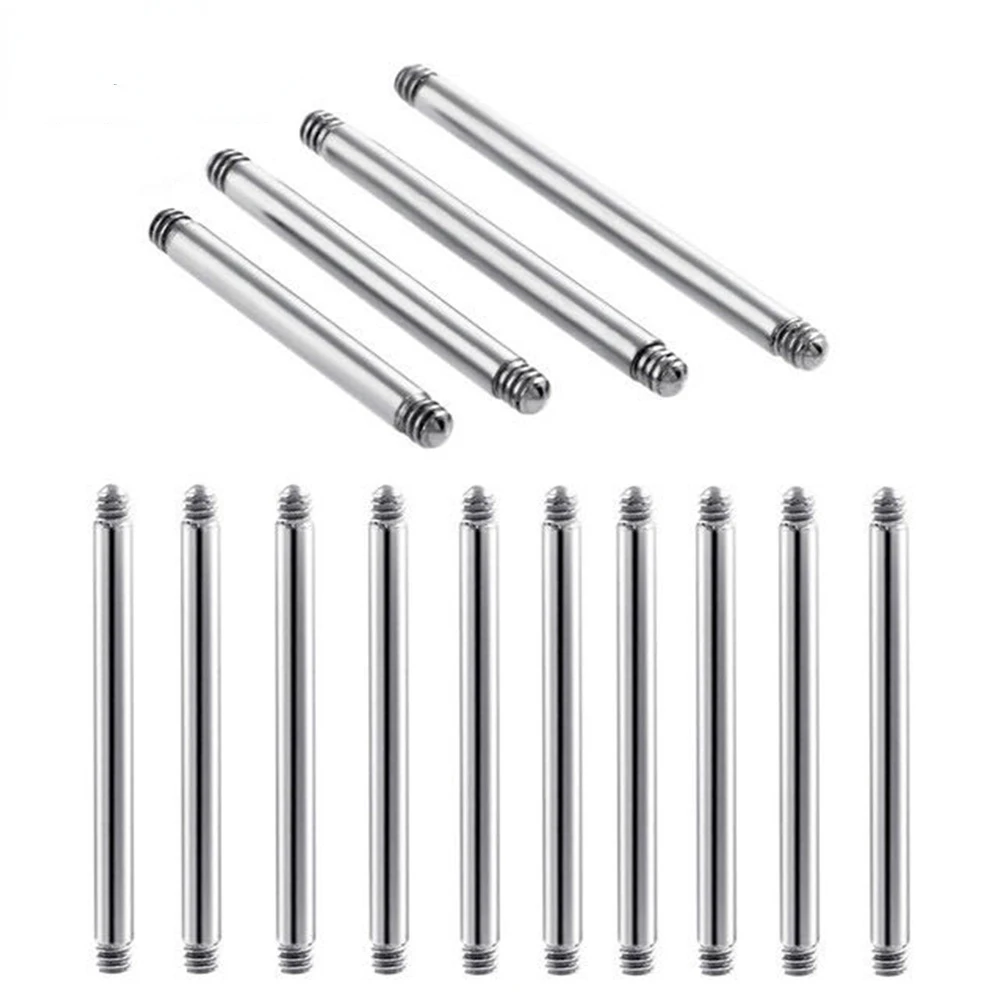

ARVIN 10PCS Titanium Screw Barbell Parts For Replacement Accessories Nipple Earrings Tongue Stud Earrings Body Piercing Jewelry